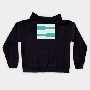 Abstract - green and white. Kids Hoodie